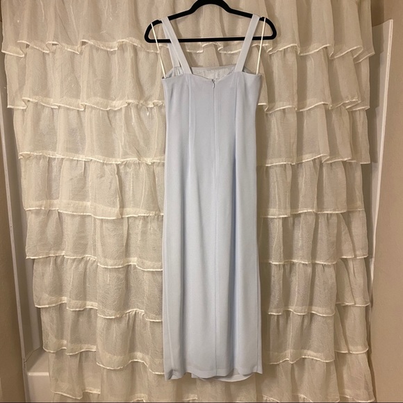 Vintage** Baby Blue Formal Dress - Picture 6 of 14